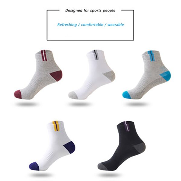 5 paires de chaussettes décontractées toutes saison – Image 2