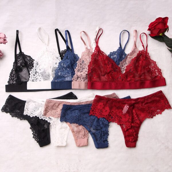 Ensemble soutien-gorge et culotte en dentelle – Image 2