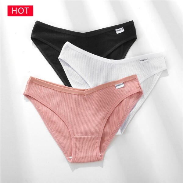 3 pièces/ensemble culotte Sexy en coton – Image 3