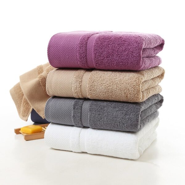 100% coton Serviette de bain Large et épaisse – Image 4