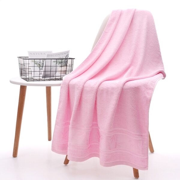 Serviette de forêt en bambou douce et unie – Image 2